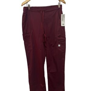 Women’s Wine Colored Scrub Pants by Butter Soft